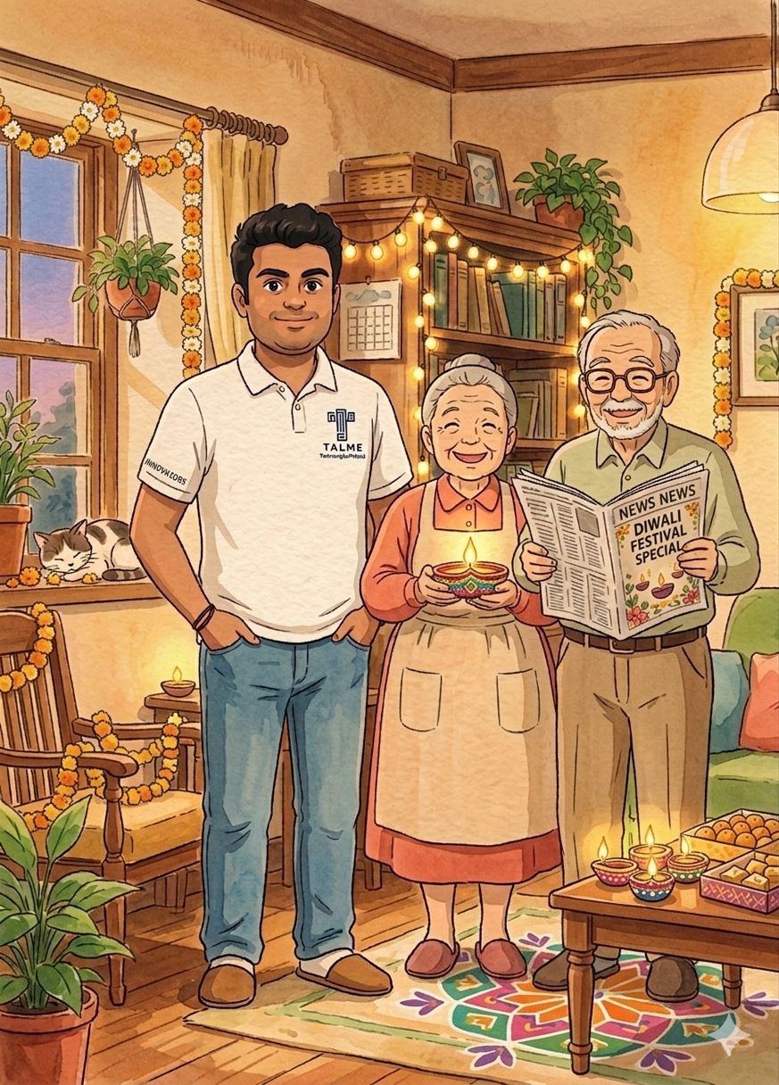 Seniors painting together on a mural wall